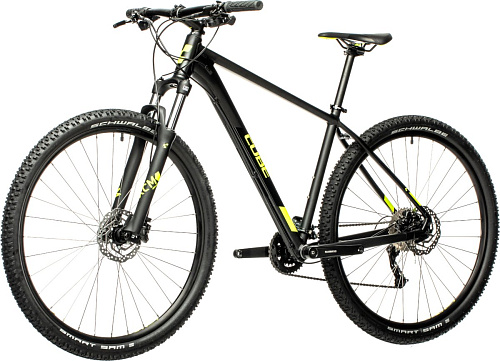 													Велосипед горный CUBE AIM EX 29" 21" 18 ск. black´n´flashyellow 401450-21 2021 фото 4